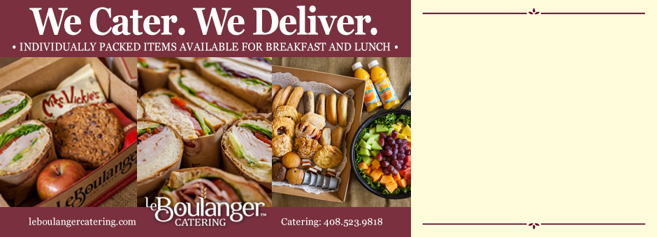 We cater. We can deliver.